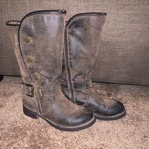 UNR8ED brown riding boots -size 6.5